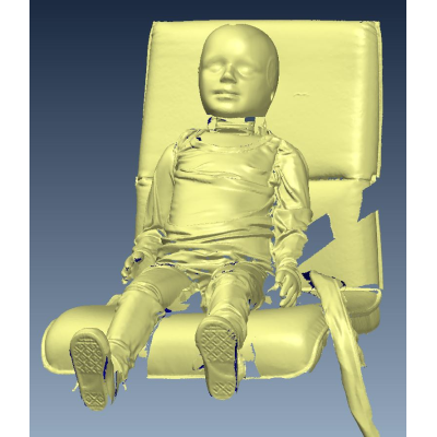 3D scan example: Crast test dummy