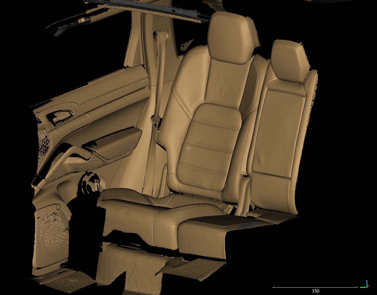 3D scan of the inside of a Porsche Cayenne using Surphaser